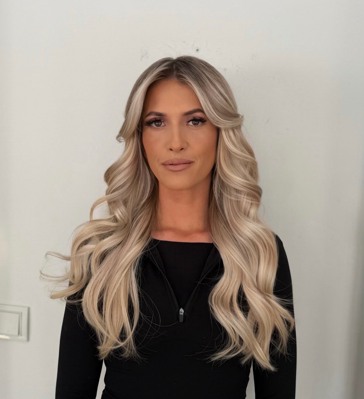 Balayage și extensii de lungime și volum — rezultatul final