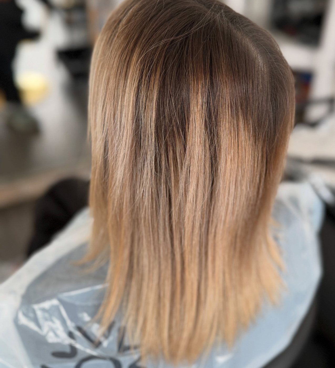 Părul înainte de balayage și înainte de aplicarea extensiilor